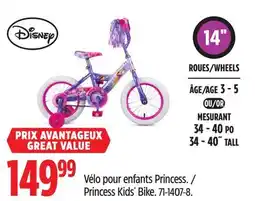 Canadian Tire Disney Princess Kids' Bike offer