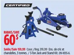 Canadian Tire Certified 3-Ton Jack and Stand Kit offer