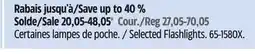 Canadian Tire Selected Flashlights offer