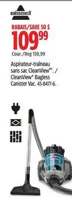 Canadian Tire Bissell CleanView Bagless Canister Vac offer