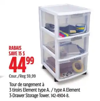 Canadian Tire 3-Drawer Storage Tower offer