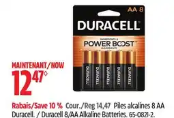 Canadian Tire Duracell 8/AA Alkaline Batteries offer