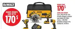 Canadian Tire Dewalt 20V MAX Brushless Compact 4-Pc Combo Kit offer