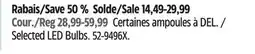 Canadian Tire Selected LED Bulbs offer