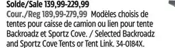 Canadian Tire Napier Selected Backroadz and Sportz Cove Tents or Tent Link offer