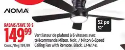 Canadian Tire Milton 6-Speed Ceiling Fan with Remote offer