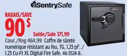 Canadian Tire Sentry safe 1.23 Cu-Ft XL Digital Fire Safe offer