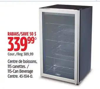 Canadian Tire Master Chef 115-Can Beverage Centre offer