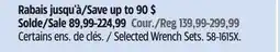 Canadian Tire Stanley Selected Wrench Sets offer