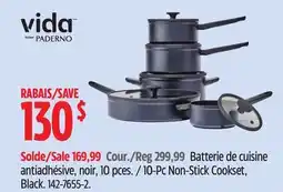 Canadian Tire Vida By Paderno 10-Pc Non-Stick Cookset offer