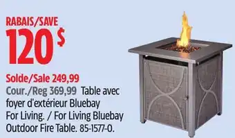Canadian Tire For Living Bluebay Outdoor Fire Table offer