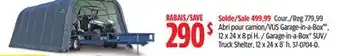 Canadian Tire Garage-in-a-Box SUV/ Truck Shelter offer