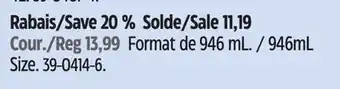 Canadian Tire Spray nine Format de 946 mL offer