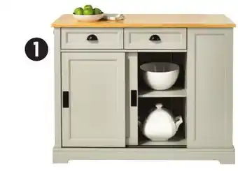 Canadian Tire Canvas Olsen Kitchen Island with Folding Leaf offer