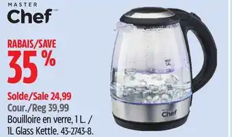 Canadian Tire MASTER Chef 1L Glass Kettle offer