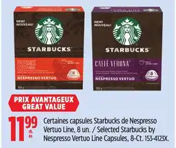 Canadian Tire Selected Starbucks by Nespresso Vertuo Line Capsules offer
