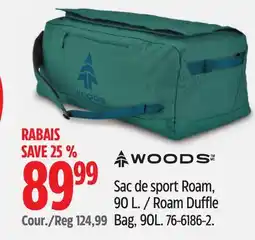 Canadian Tire Woods Roam Duffle Bag offer