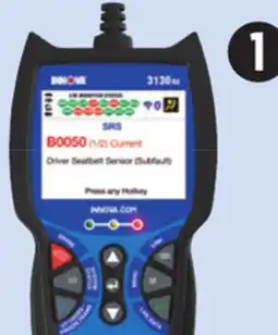 Canadian Tire innova 3130RS OBD2 Code Reader with ABS, SRS and Network Scan offer