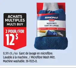 Canadian Tire Simoniz Microfibre Wash Mitt. Machine washable offer