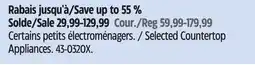 Canadian Tire MasterChef Selected Countertop Appliances offer