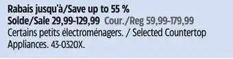 Canadian Tire MasterChef Selected Countertop Appliances offer