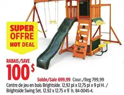 Canadian Tire Kidkraft Brightside Swing Set offer