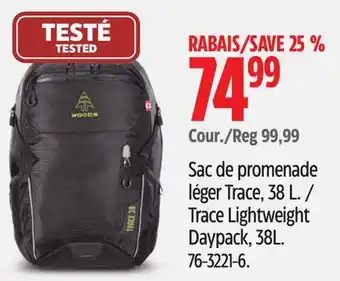 Canadian Tire Woods Trace Lightweight Daypack offer