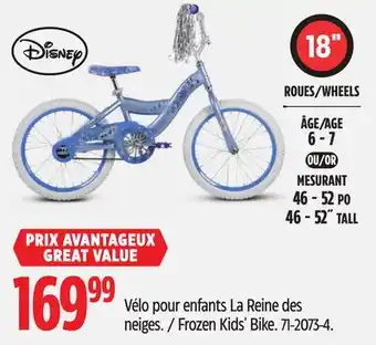Canadian Tire Disney Frozen Kids' Bike offer
