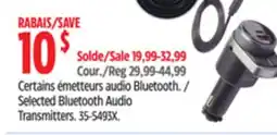 Canadian Tire Bluehive Selected Bluetooth Audio Transmitters offer