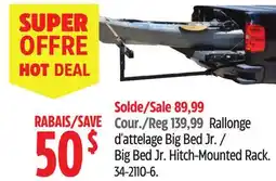 Canadian Tire Erickson Big Bed Jr. Hitch-Mounted Rack offer