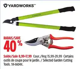 Canadian Tire Selected Garden Cutting Tools offer