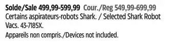 Canadian Tire Shark Robot Vacs offer