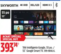 Canadian Tire Skyworth 55˝ Google Smart TV offer