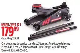 Canadian Tire Motomaster 3-Ton Standard-Duty Garage Jack offer