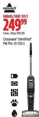 Canadian Tire Bissell Crosswave OmniFind offer