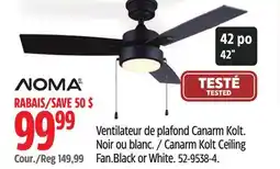 Canadian Tire Canarm Kolt Ceiling Fan. Black or White offer