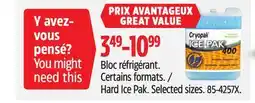 Canadian Tire Cryopak Hard Ice Pak offer
