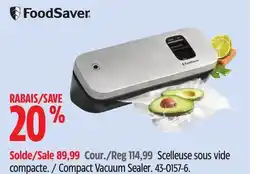 Canadian Tire FoodSaver Compact Vacuum Sealer offer