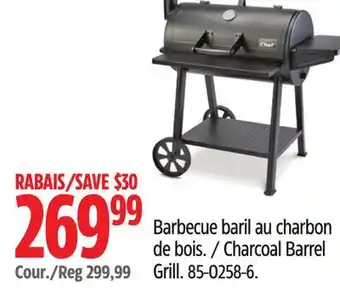 Canadian Tire Master Chef Charcoal Barrel Grill offer