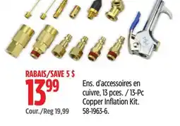 Canadian Tire Mastercraft 13-Pc Copper Inflation Kit offer