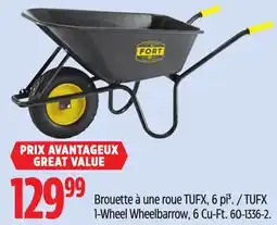 Canadian Tire TUFX 1-Wheel Wheelbarrow, 6 Cu-Ft offer