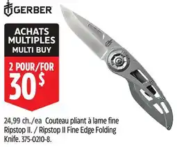 Canadian Tire Gerber Ripstop II Fine Edge Folding Knife offer