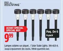 Canadian Tire Living Solar Stake Lights offer