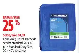 Canadian Tire Standard Duty Tarp offer