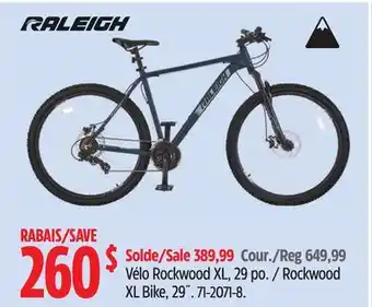 Canadian Tire RALEIGH Rockwood XL Bike, 29˝ offer