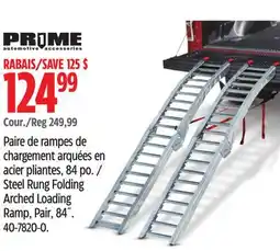 Canadian Tire PRIME1 Steel Rung Folding Arched Loading Ramp, Pair, 84˝ offer