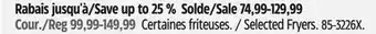 Canadian Tire Selected Fryers offer