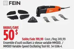 Canadian Tire Fein MM300 Variable-Speed Oscillating Tool Kit offer