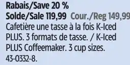 Canadian Tire KEURIG K-Iced PLUS Coffeemaker offer