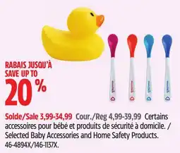 Canadian Tire Selected Baby Accessories and Home Safety Products offer